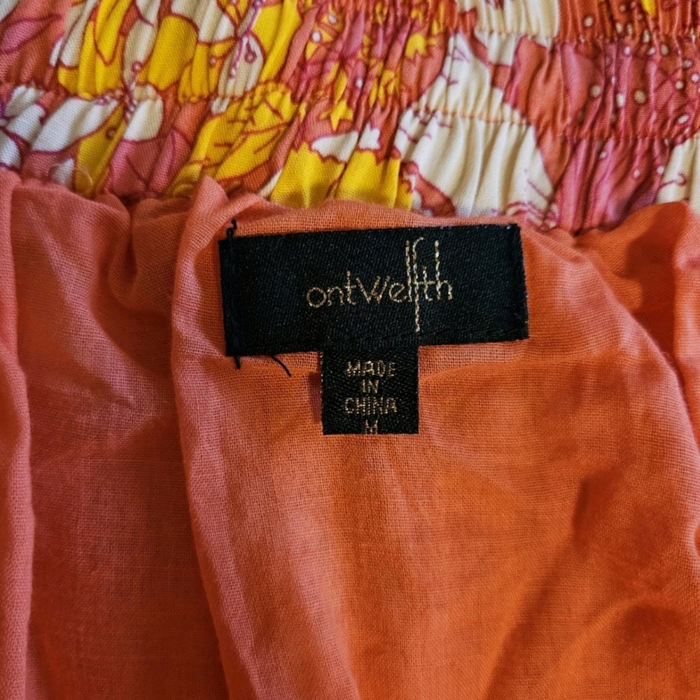 Floral Maxi Skirt in Orange mutlicolor-Size Medium - Picture 14 of 16